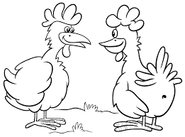 Motif deux poules