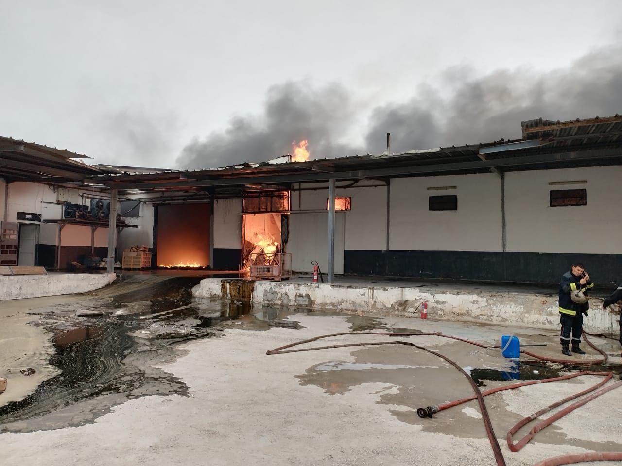 Incendie usine de Soliman جلنار Jollanar
