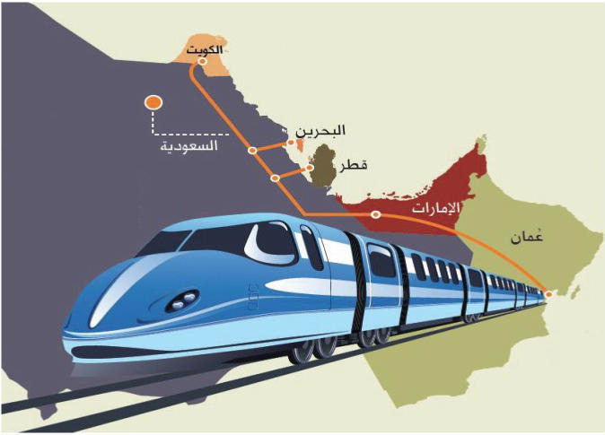 Ligne ferrovière des pays du Golfe جلنار Jollanar