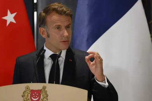 Macron parle de Gaza à Singapour جلنار Jollanar