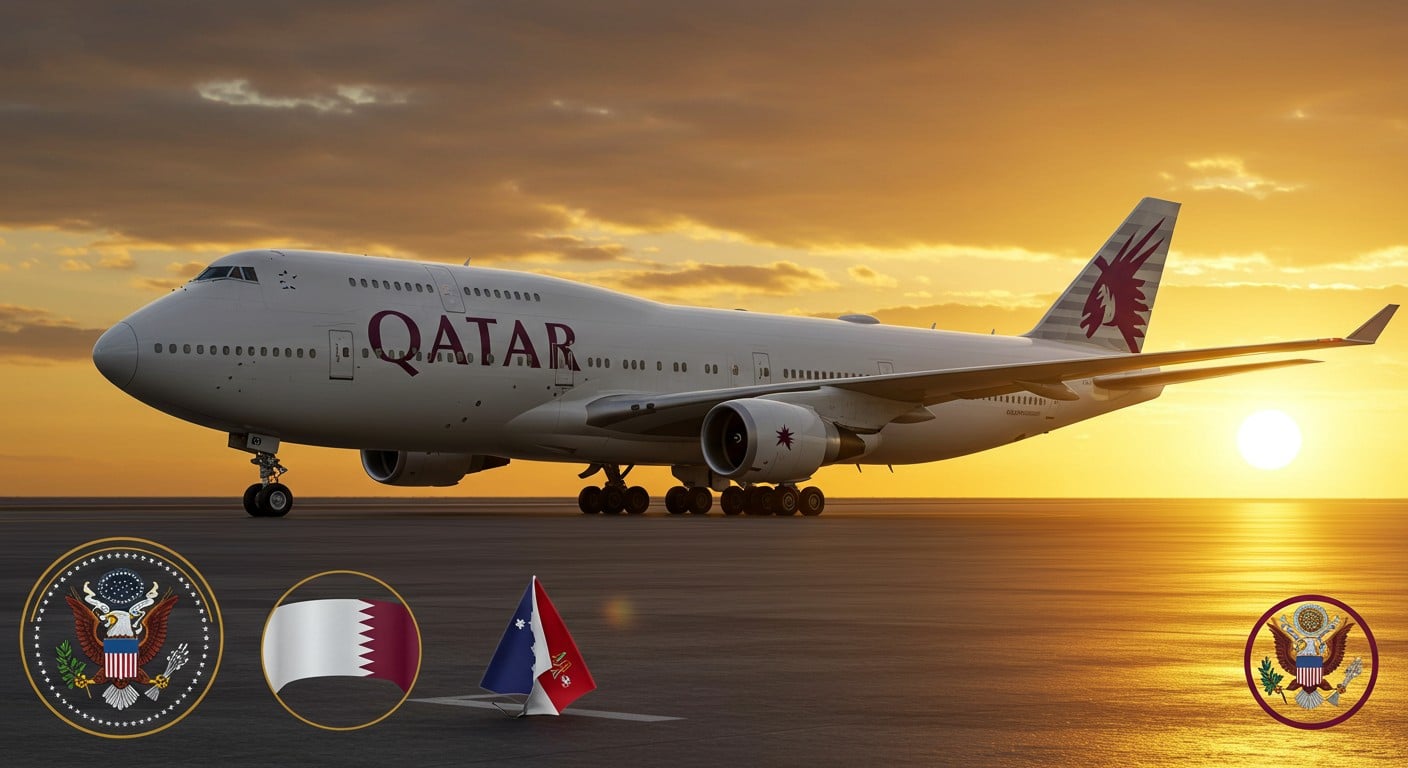 le qatar offre un avion à Trump جلنار Jollanar