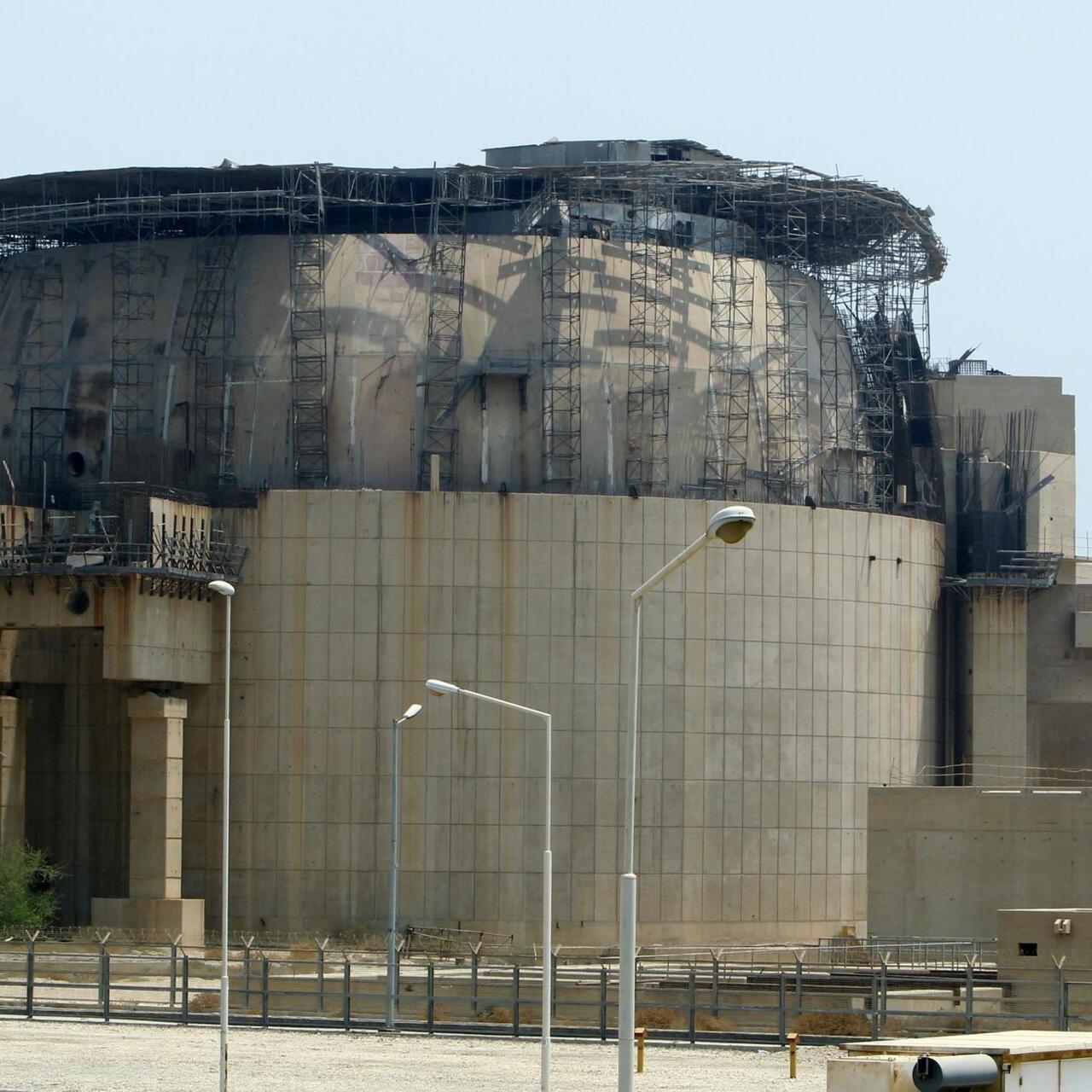 A general view of a second reactor that is currently under construction in Bushehr nuclear power plant جلنار Jollanar